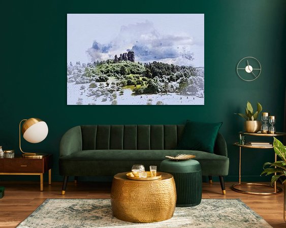 Example of the artwork in a room