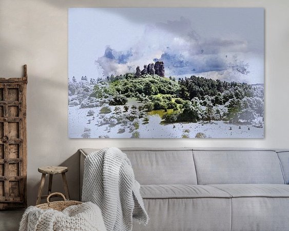 Example of the artwork in a room