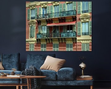 foto van ramen en balkon in Nice van JB Art