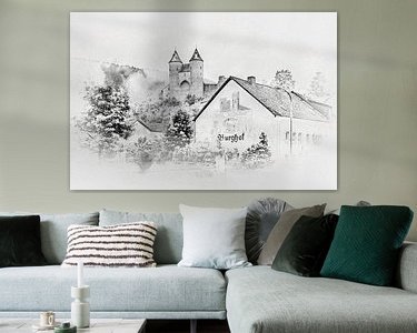 Example of the artwork in a room