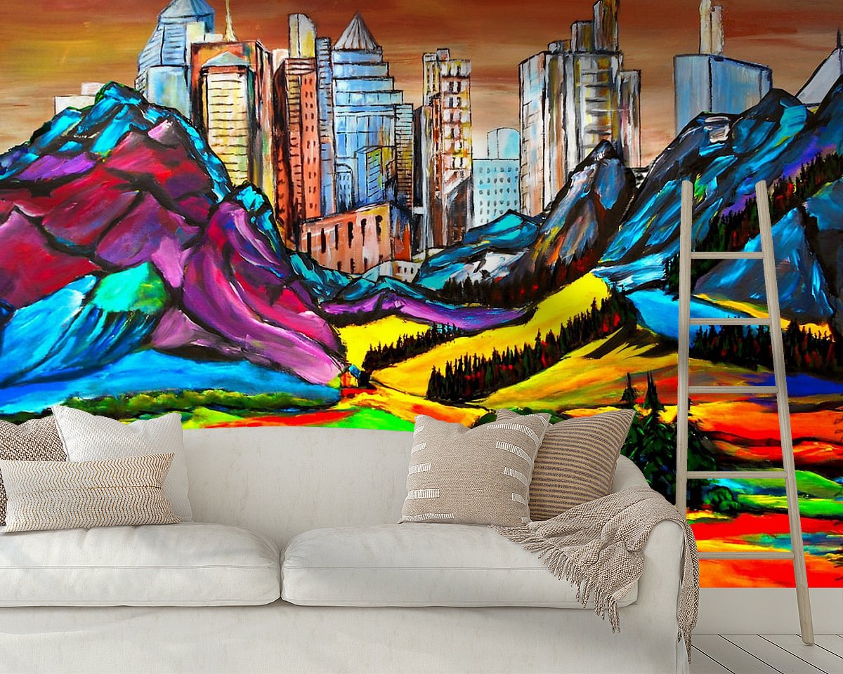 Example of the artwork in a room