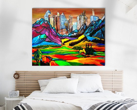 Example of the artwork in a room