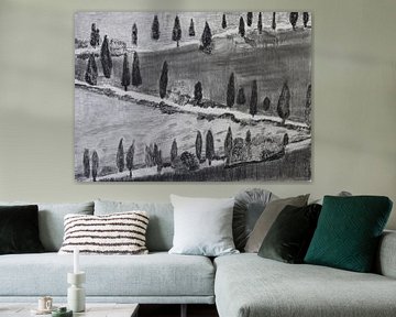 Pijnbomen in Toscane (Pines in Tuscany, Kiefern in Toskana , Pins en Toscane)