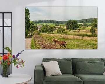 Uitzicht op Limburgs Landschap in de buurt van Epen van John Kreukniet