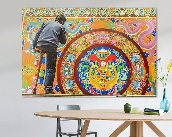 Example of the artwork in a room