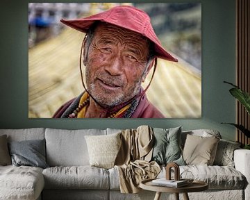 Monk at the Upper Gar Monastery by Theo Molenaar