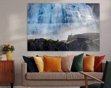 Dynjandi waterfall  by Menno Schaefer