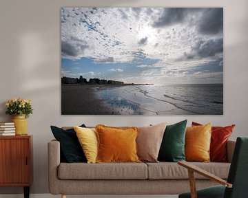 Op het strand in Westende - België