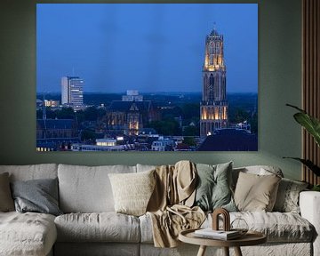 Downtown Utrecht with Dom tower and Dom church by Donker Utrecht