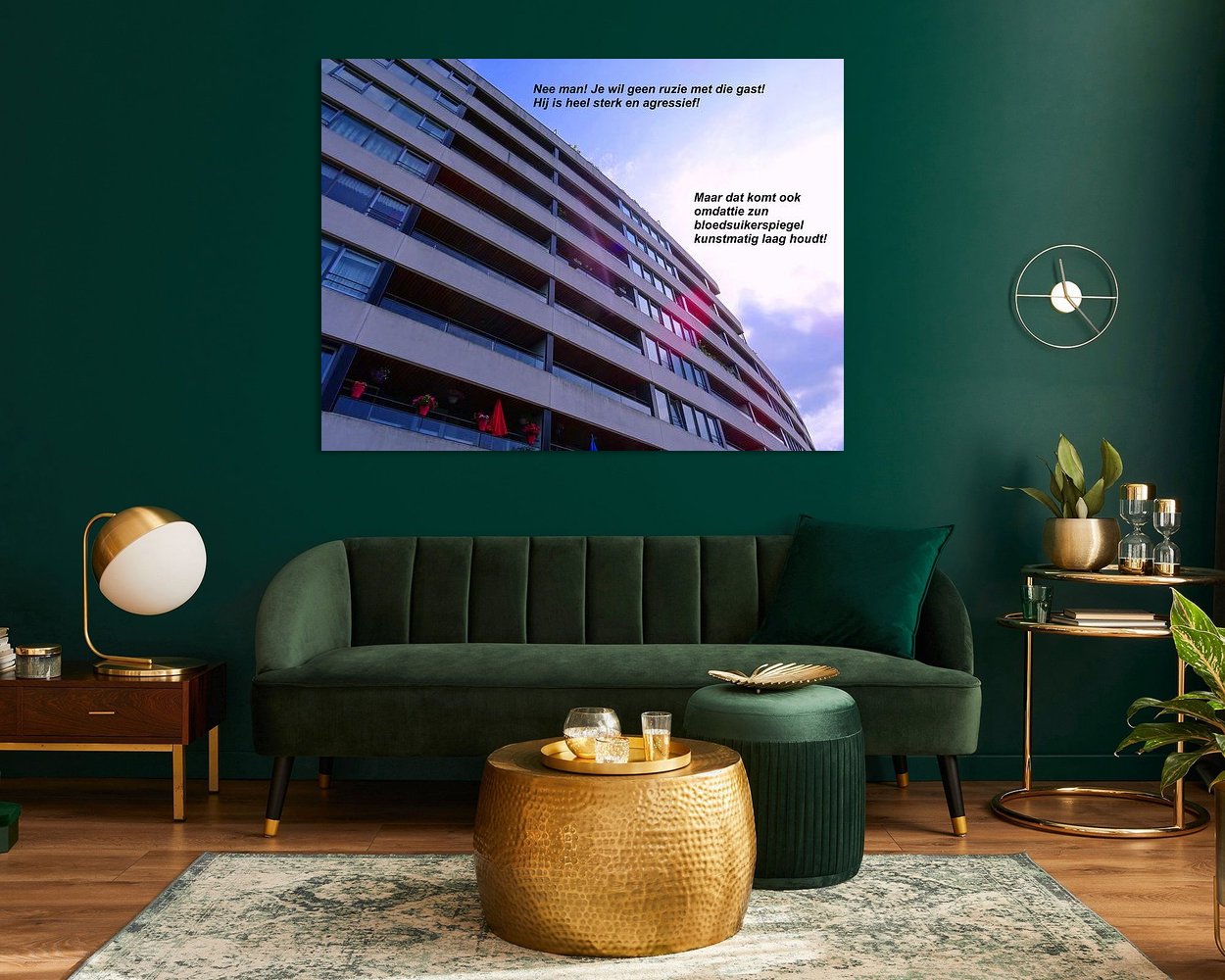 Example of the artwork in a room