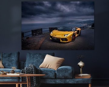 Golden Lamborghini Aventador by Ansho Bijlmakers