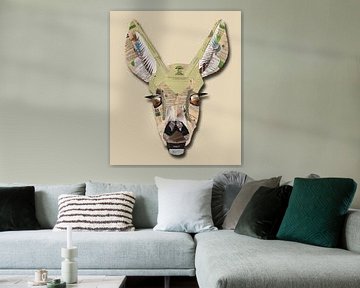 Young startled deer by Ruud van Koningsbrugge
