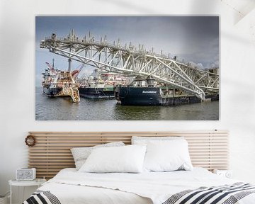 De haven van Rotterdam van Hamperium Photography
