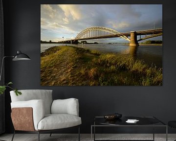 Waal bridge near Nijmegen by Merijn van der Vliet