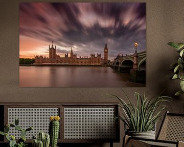 London Parliament Long Exposure by Bert Meijer