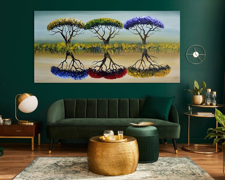 Example of the artwork in a room