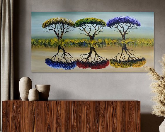 Example of the artwork in a room