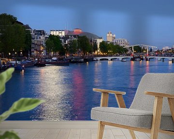 Amstel in Amsterdam met Magere Brug van Merijn van der Vliet