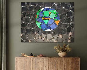 Mozaiek Earthrise van Frans Blok