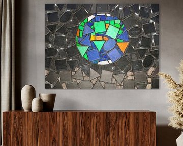 Mozaiek Earthrise van Frans Blok