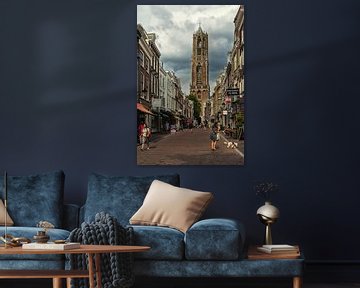 The Dom and the Zadelstraat in Utrecht (colour) by De Utrechtse Grachten