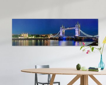 Panorama Tower Bridge and Tower of London by Anton de Zeeuw