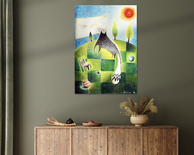 Example of the artwork in a room