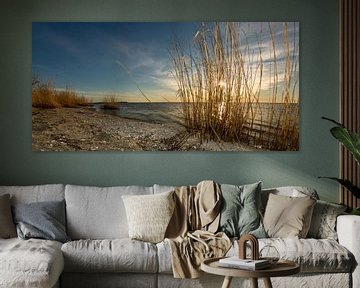 Zonsondergang bij het strand van piet douma