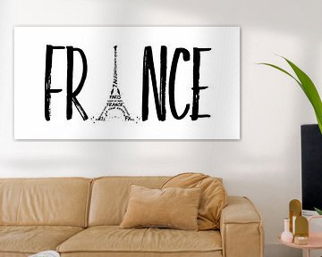 FRANCE Typography | Panoramic van Melanie Viola