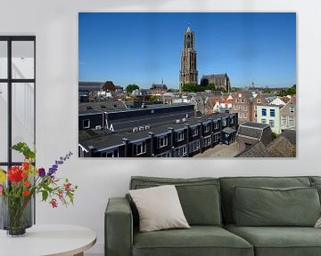 Binnenstad van Utrecht met Domtoren en Domkerk van Merijn van der Vliet