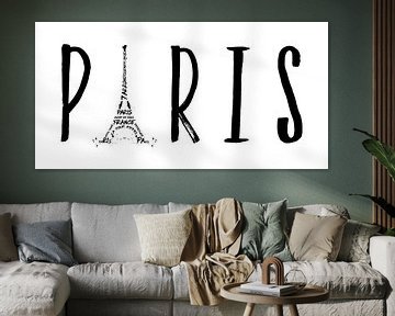 PARIS Typografie | Panorama  von Melanie Viola