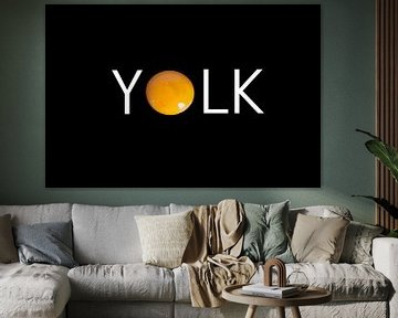 Yolk incorporated into the word Yolk by Henny Brouwers