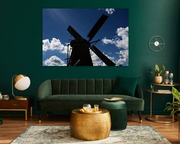  Dutch Mill in Silhouette by FotoGraaGHanneke