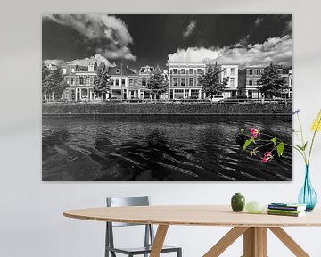 De Westerkade en de Vaartsche Rijn in Utrecht in zwart-wit van De Utrechtse Grachten