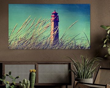 Lighthouse on the beach by Tanja Riedel