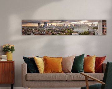 Panorama-Fotografie ein Teil von Rotterdam mit Blick auf. von Pritish Ramkisoen