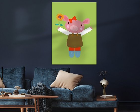 Example of the artwork in a room