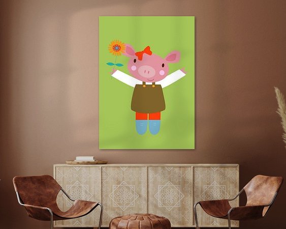 Example of the artwork in a room