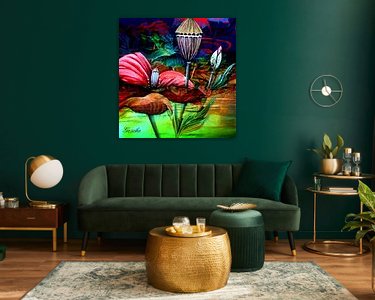 Example of the artwork in a room