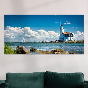 Pferd von Marken, Niederlande. Leuchtturm