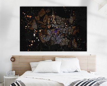 Kaart van Breda abstract van Maps Are Art