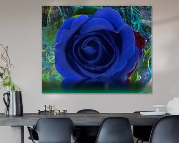 Blaue Rose van Gertrud Scheffler