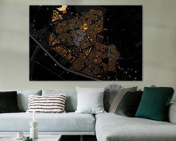 Kaart van Houten abstract van Maps Are Art