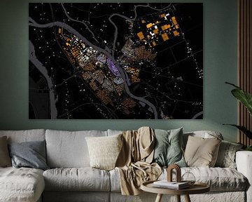 Kaart van Kampen absract van Maps Are Art