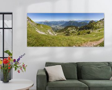  Panorama von der Sambuy am See von Annecy in den Alpen Französisch von Karel Pops