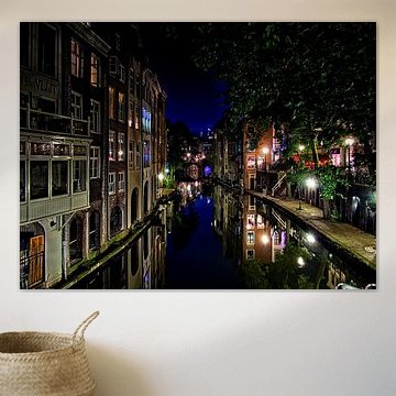 Vanuit de Gaardbrug, richting Maartensbrug, Utrecht.