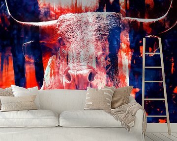 Stoere stier van Studio Mirabelle