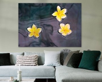 Stillleven van gele bloemen  van Marcel van Balken