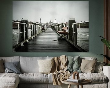 Stadsgezicht Vlissingen vanaf pier von Erik Wouters