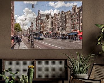 HDR van Damrak in Amsterdam by John Kreukniet